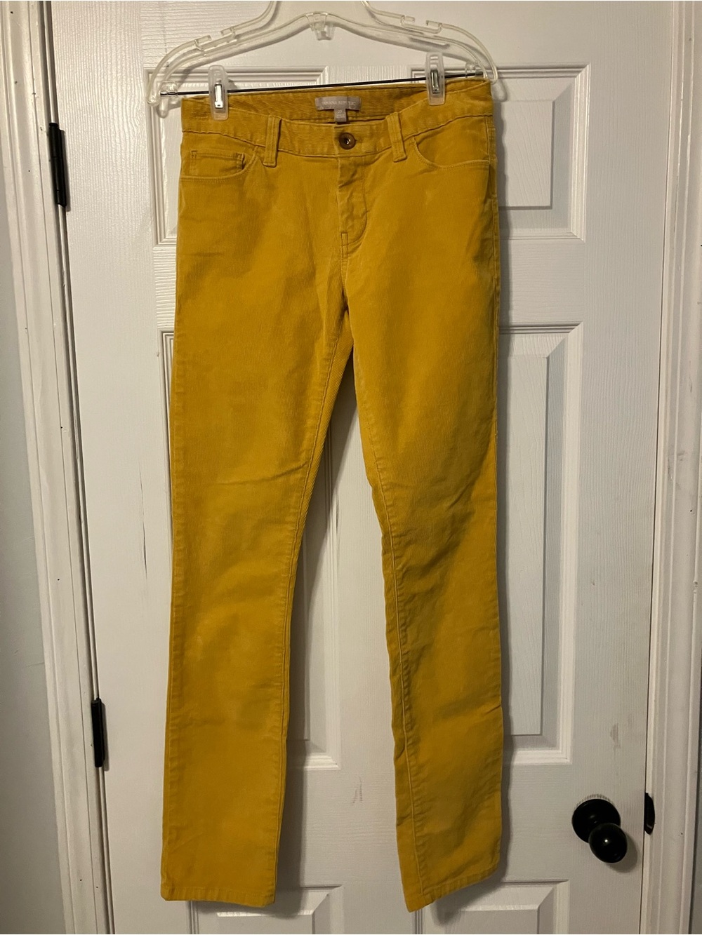 Banana Republic Yellow Corduroy Pants Womens Size 27